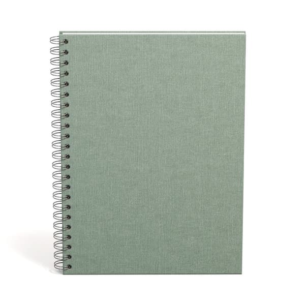 Anteckningsbok A4 Olinjerad Soft Teal 90 Blad Bigso Box of Sweden
