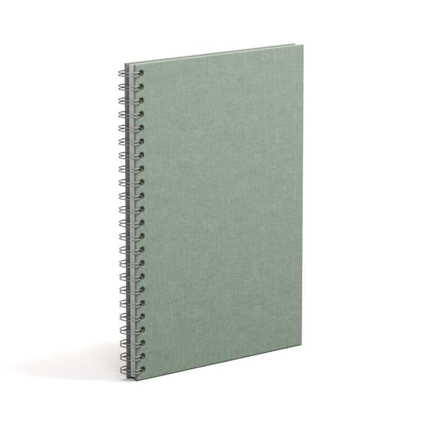 Anteckningsbok A4 Olinjerad Soft Teal 90 Blad Bigso Box of Sweden