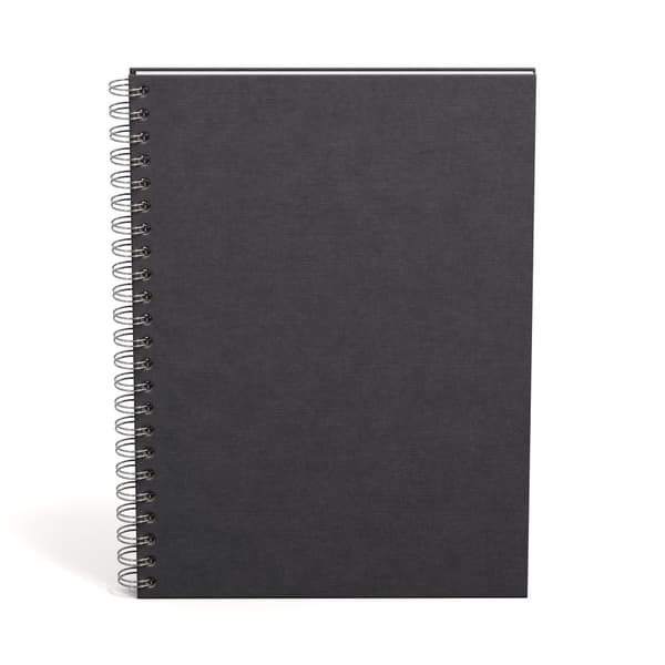 Notatbok A4 Ulinjert Black 90 Sider Bigso Box of Sweden
