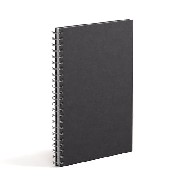 Notatbok A4 Ulinjert Black 90 Sider Bigso Box of Sweden