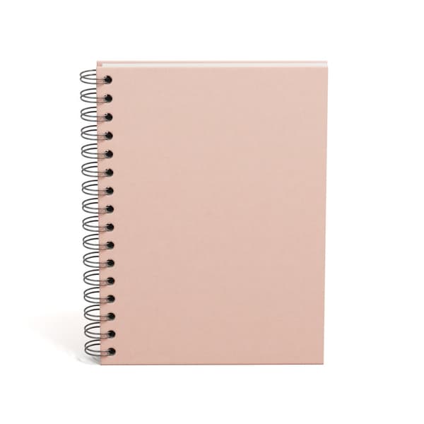 Notatbok A5 Ulinjert Dusty Pink 90 Sider Bigso Box of Sweden