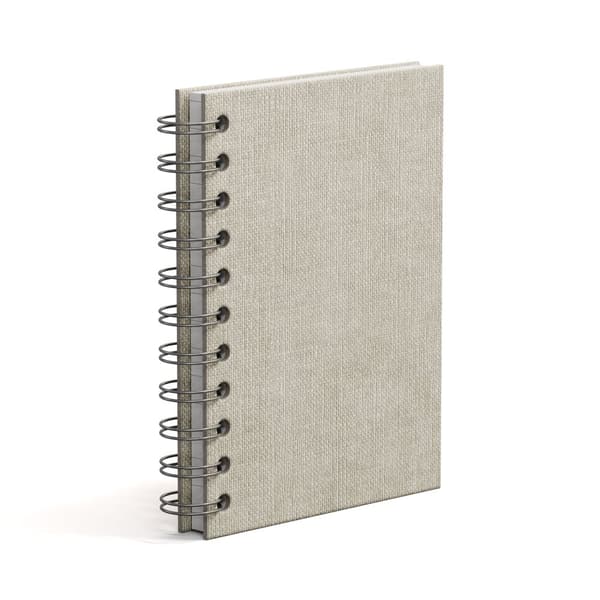 Notatbok A6 Linjert Linen 90 Sider Bigso Box of Sweden