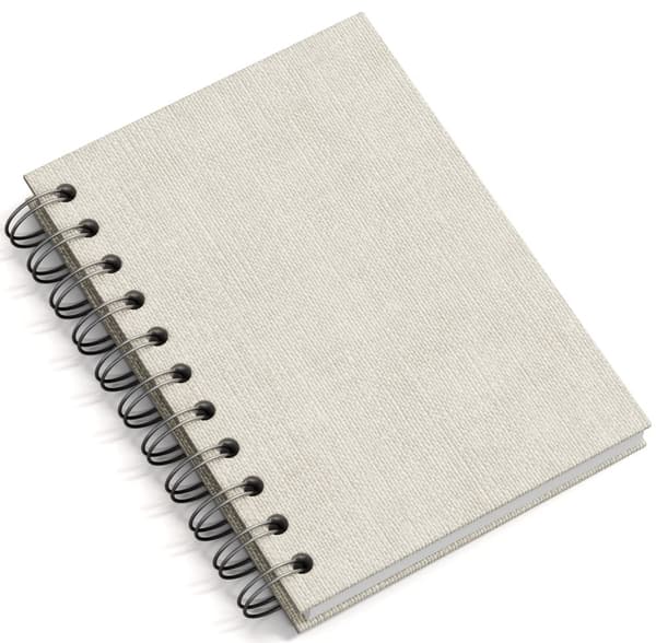 Notatbok A6 Linjert Linen 90 Sider Bigso Box of Sweden