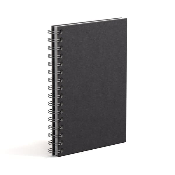 Notatbok A5 Prikket Black 90 Sider Bigso Box of Sweden