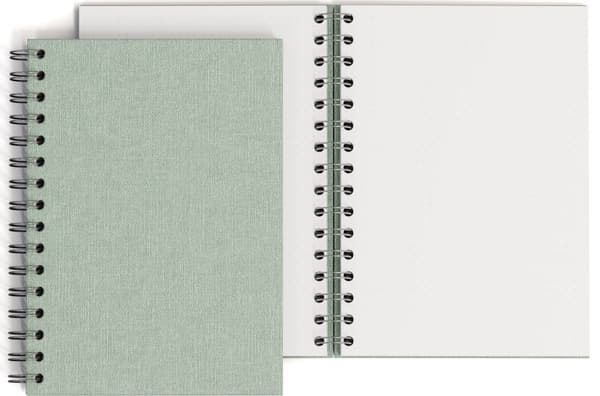Notatbok A5 Prikket Soft Teal 90 Sider Bigso Box of Sweden