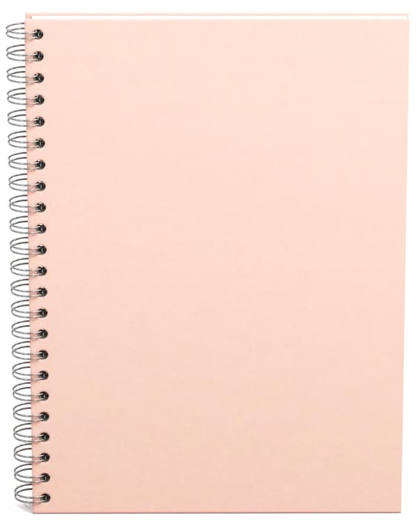 Notatbok A4 Linjert Dusty Pink 90 Sider Bigso Box of Sweden