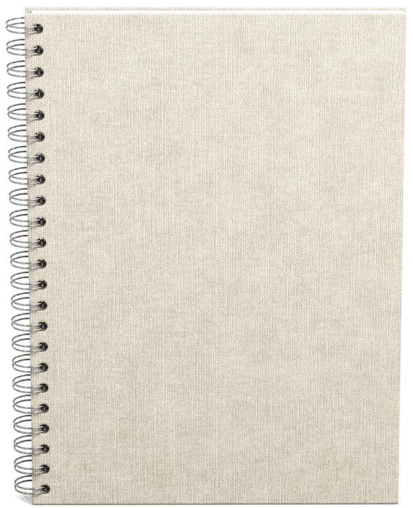 Notatbok A4 Linjert Linen 90 Sider Bigso Box of Sweden