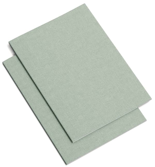 Notatblokk A4 Linjert 2-pakning Soft Teal Bigso Box of Sweden