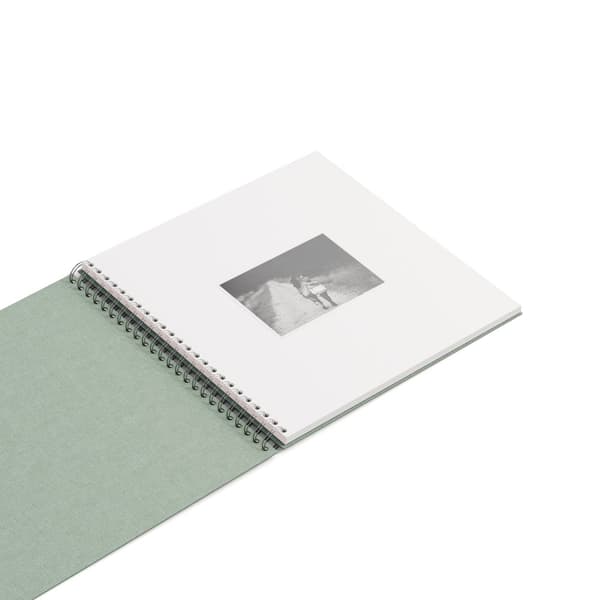 Fotoalbum Soft Teal med hvite ark 35x31,5cm Bigso Box of Sweden