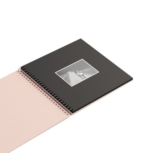 Fotoalbum Dusty Pink med svarta blad 35x31,5cm Bigso Box of Sweden