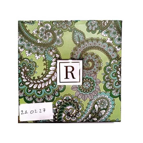 Hallmark Memo Caddy Paisley Notebook Green One Size