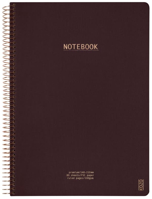 Notatbok A4 Premium Coffee KOZO