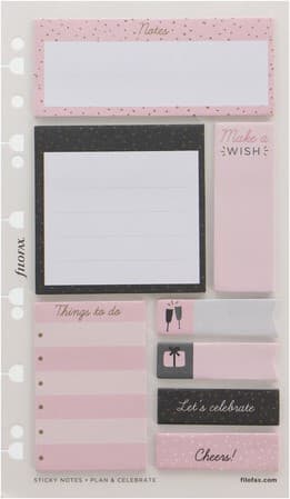 Notisblock med indexflikar & klisterblock Confetti 200-pack Filofax