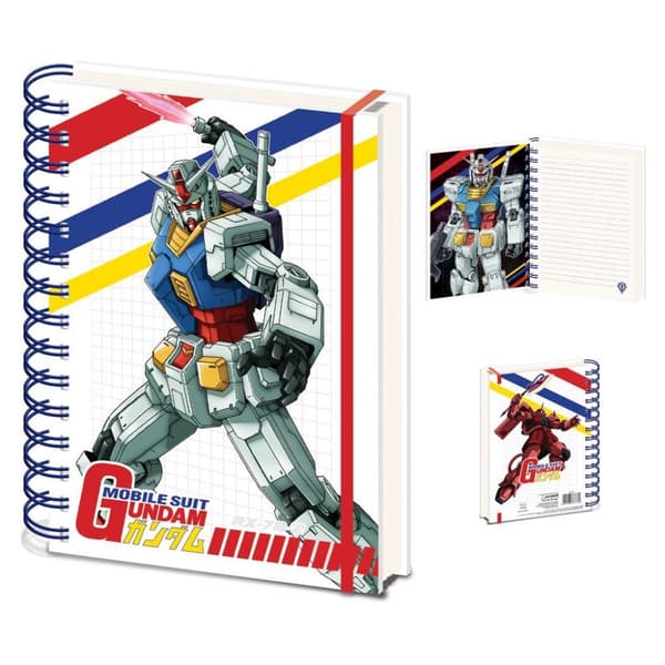 Gundam Colour Cut Away A5 Wirebound Notebook Multicoloured One Size