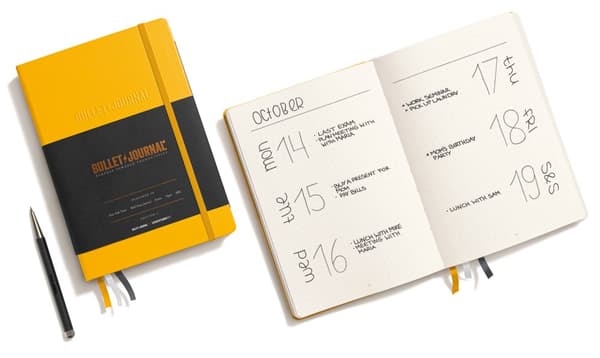 Bullet Journal A5 Prickad Yellow Leuchtturm1917