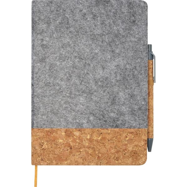 Veronica Hard Cover A5 Notebook Grey/Natural One Size