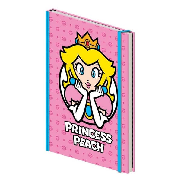 Super Mario Premium Princess Peach A5 Notebook Multicoloured One Size