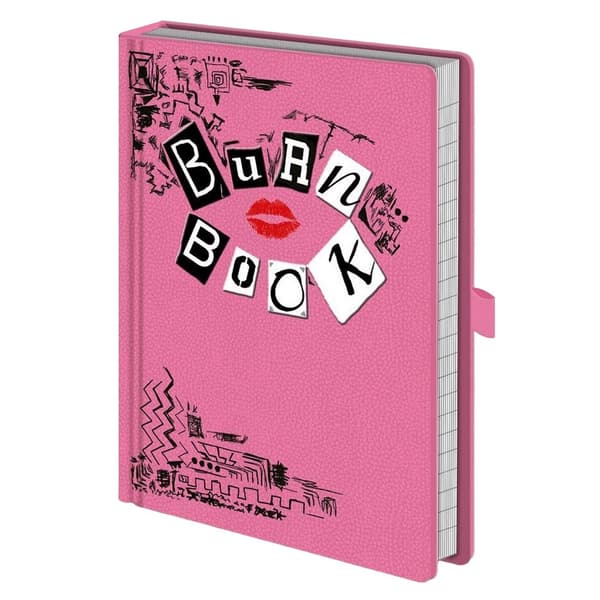 Mean Girls Premium Burn Book Notebook Pink/Black/White 21cm x 2cm x 14.8cm