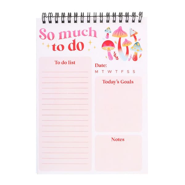 Something Different So Much To Do Mushroom Memo Book White One Size