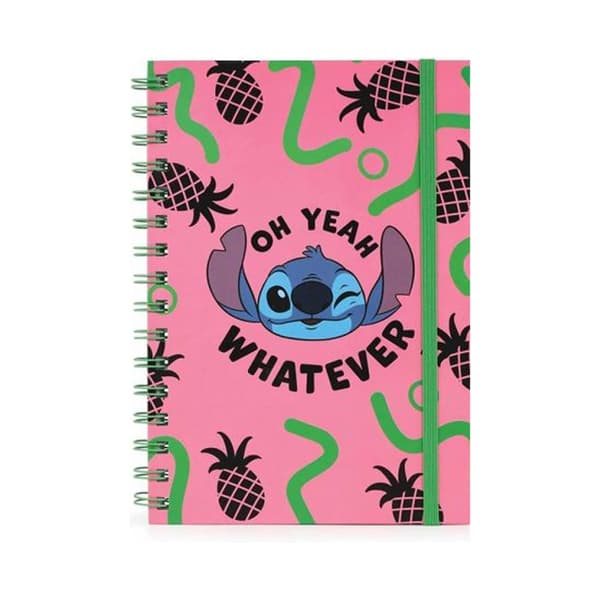 Lilo & Stitch You´re My Fave A5 Wirebound Notebook Blue/Pink/Green One Size