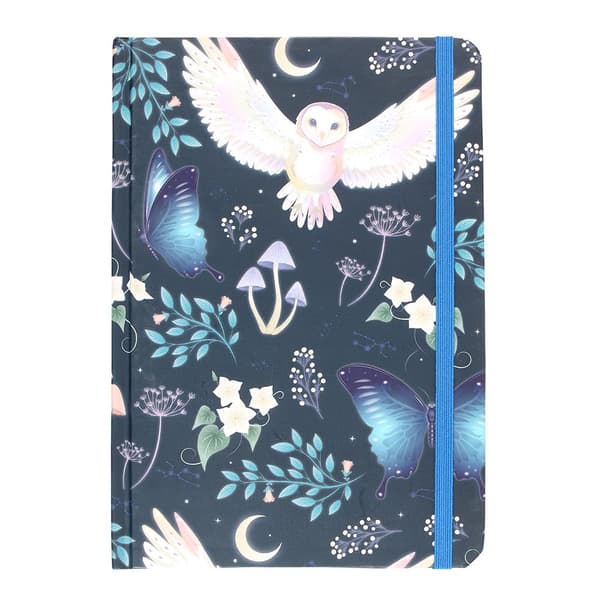 Something Different Night Flight Owl A5 Notebook Blue/White One Size