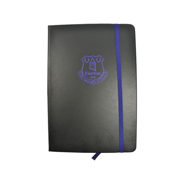 Everton FC Premium Crest A5 Notebook Black/Blue One Size
