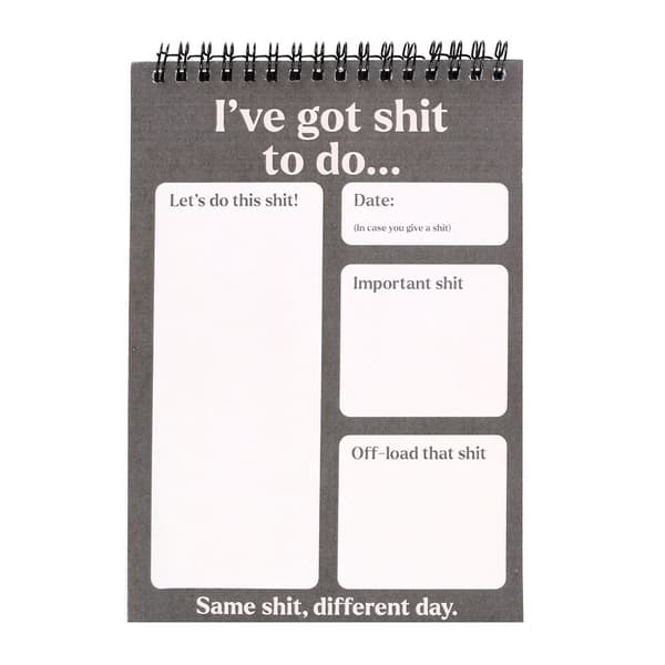 Something Different Sweary Notepad Grey/White One Size