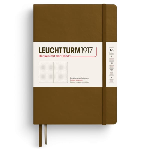 Anteckningsbok A5 Hard Prickad Sprice Brown Leuchtturm1917