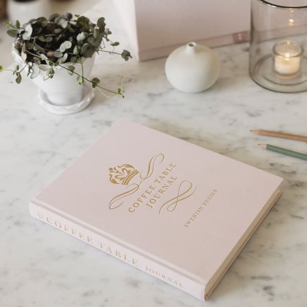 Coffe Table Journal Royal 25,5 x 20 cm Dusty Rose 256 sidor Paperstyle