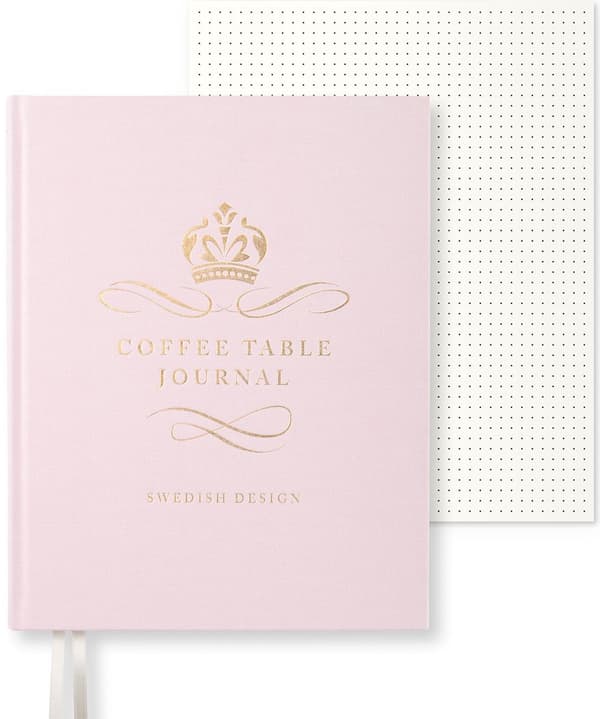 Coffe Table Journal Royal 25,5 x 20 cm Dusty Rose 256 sider Paperstyle