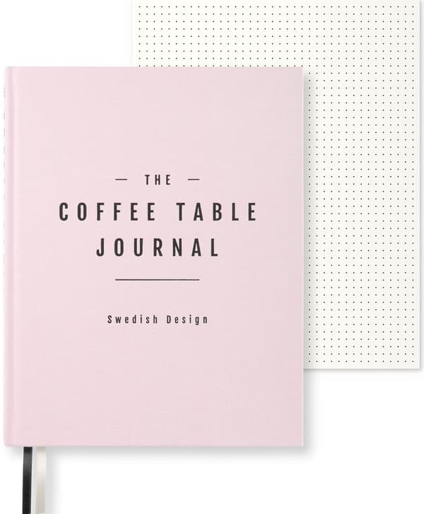 Coffe Table Journal Clean 25,5 x 20 cm Dusty Rose 256 sider Paperstyle