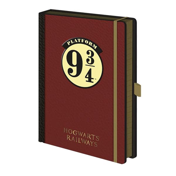 Harry Potter Platform 9 3/4 A5 Notebook Maroon One Size