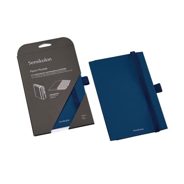 Oppbevaringslomme med elastisk bånd og pennholder - Patch Pocket Marine Semikolon