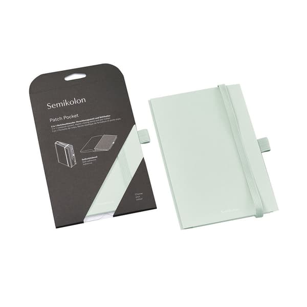 Förvaringsficka med elastisk band och pennhållare - Patch Pocket Moss Semikolon
