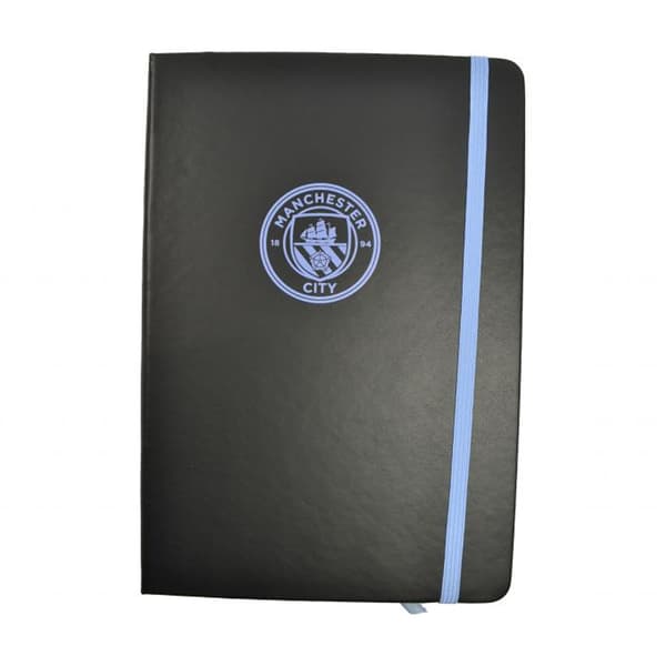 Manchester City FC Premium Crest A5 Notebook Black/Blue One Size
