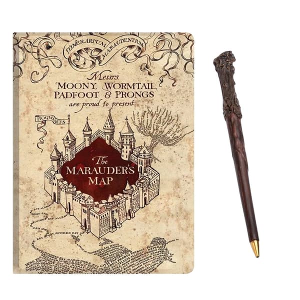 Harry Potter Anteckningsbok och pennset i premiumklass Beige/Maroon One Size