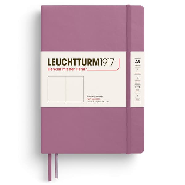 Notatbok A5 Hard Ulinjert Dusty Rose Leuchtturm1917