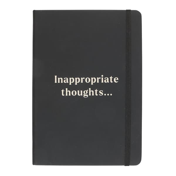 Something Different Inappropriate Thoughts A5 Notebook Black One Size