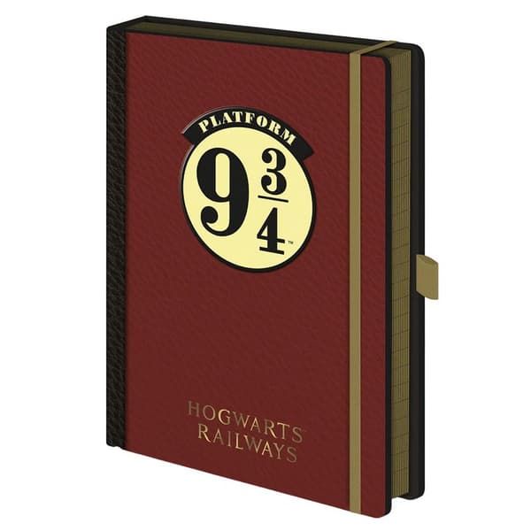 Harry Potter Platform 9 3/4 A5 Composition Notebook Maroon/Yellow One Size