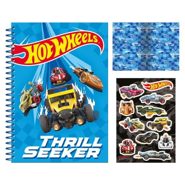 Hot Wheels Thrill Seeker A5 Wirebound Notebook Multicoloured One Size