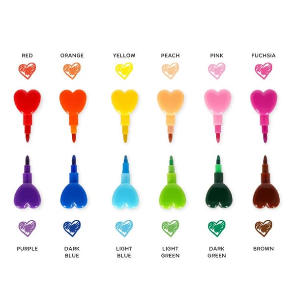 Stackable Crayons - Heart