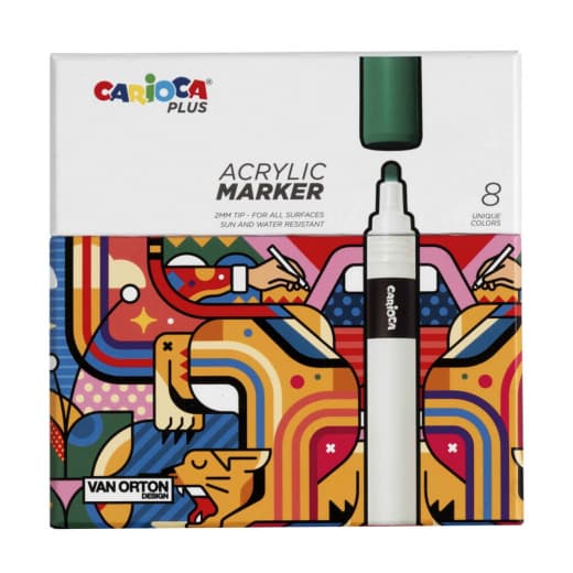Carioca Plus Akryl penne 8 st