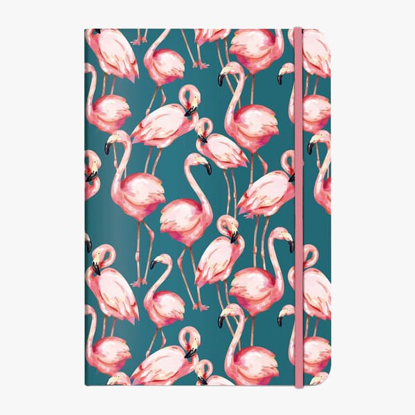 Anteckningsbok A5 Pink Flamingo Cedon