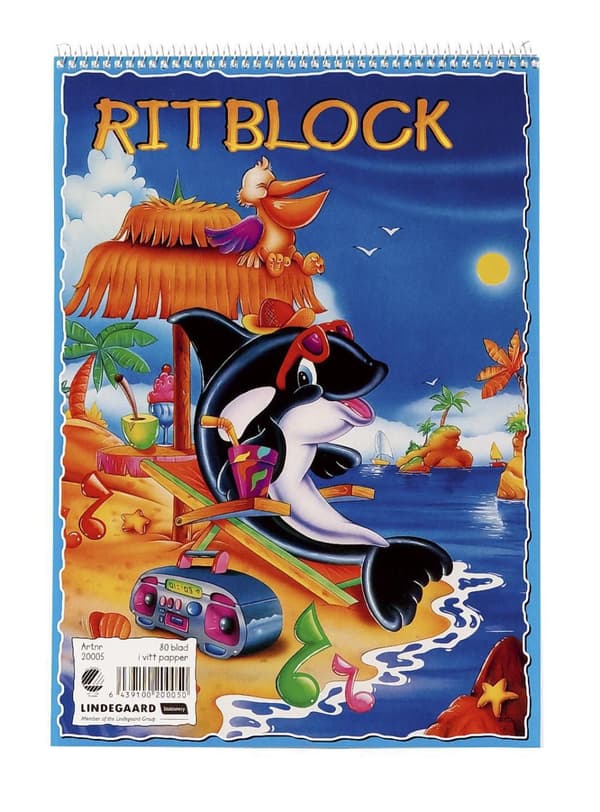 Ritblock A4 80g 80 blad 10st