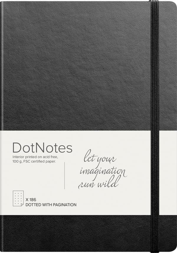 Anteckningsbok DotNotes FSC svart