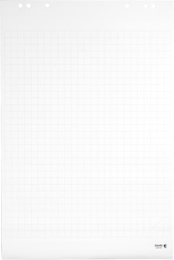 Blädderblock BANTEX 65x98cm rutat 5/fp