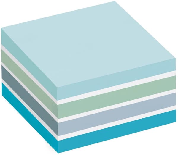 Notes POST-IT kub 76x76mm blå/vit