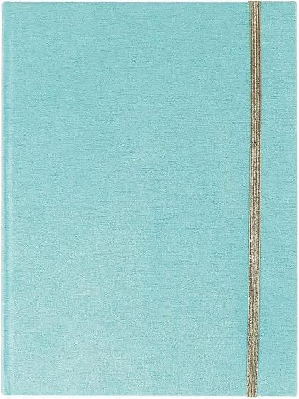 dagboek Blue Suede 20 x 15 cm aqua