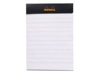 Ant.block RHODIA A7 80b linj svart 10st