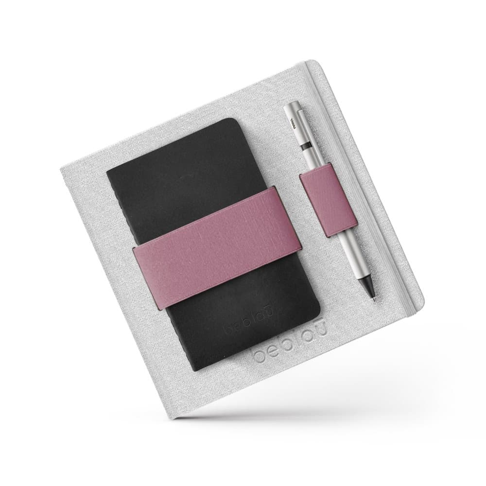 FLEX Gray Notebook Dotted - Soft Purple